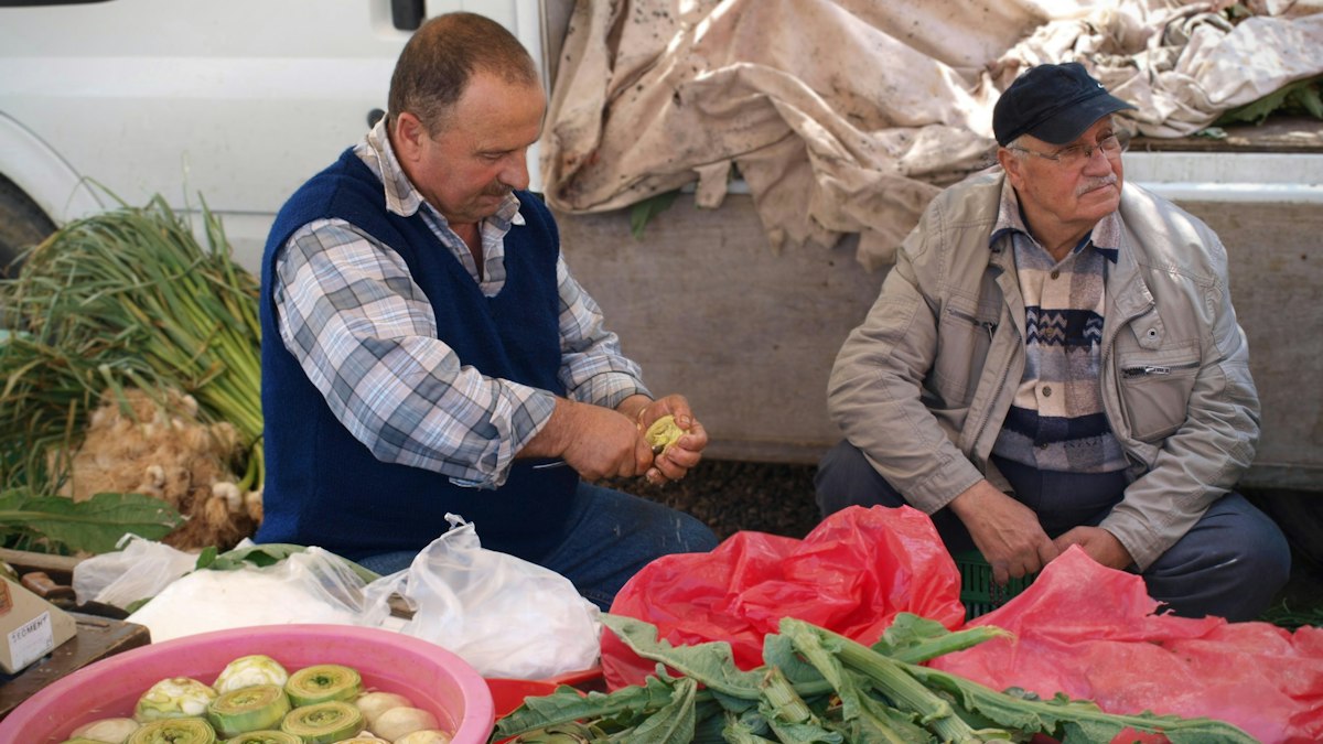 Fresh vegetables and healthy foods for prostate health